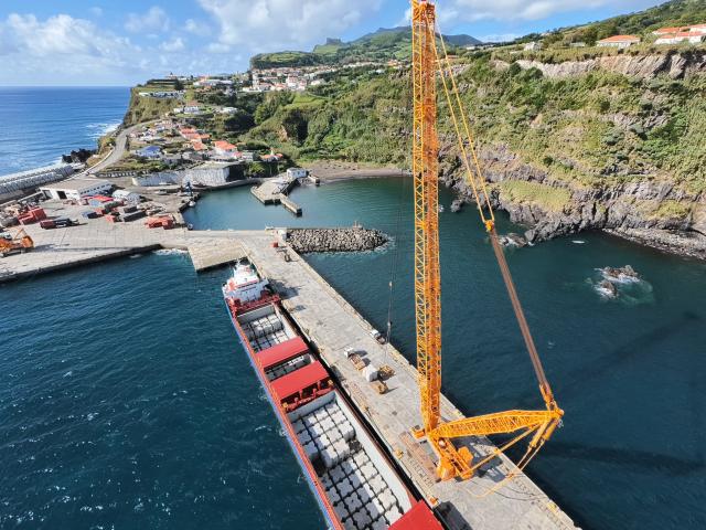 Investidos 42,7 ME na construção do novo porto das Lajes das Flores