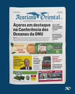 "Açores em destaque na Conferência dos Oceanos da ONU" é a manchete do Açoriano Oriental