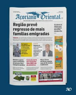 "Região prevê regresso de mais famílias emigradas" é a manchete do Açoriano Oriental