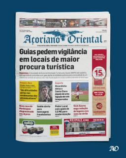 "Guias pedem vigilância em locais de maior procura turística" é a manchete do Açoriano Oriental
