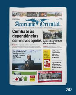 "Combate às dependências com novos apoios" é a manchete do Açoriano Oriental