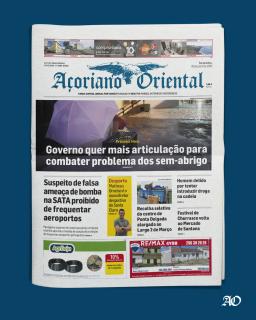 "Governo quer mais articulação para combater problema dos sem-abrigo" é a manchete do Açoriano Oriental