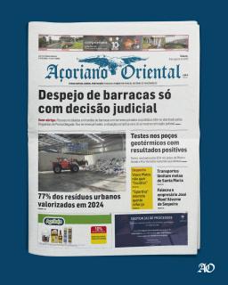 "Despejo de barracas só com decisão judicial" é a manchete do Açoriano Oriental