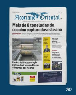 "Mais de 8 toneladas de cocaína capturadas este ano" é a manchete do Açoriano Oriental