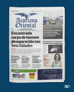 "Encontrado corpo de homem desaparecido nas Sete Cidades" é a manchete do Açoriano Oriental