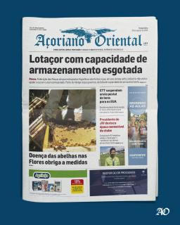 "Lotaçor com capacidade de armazenamento esgotada" é a manchete do Açoriano Oriental