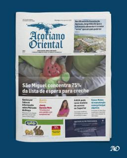 "São Miguel concentra 75% da lista de espera para creche" é a manchete do Açoriano Oriental