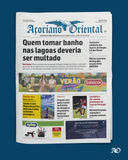 "Quem tomar banho nas lagoas deveria ser multado" é a manchete do Açoriano Oriental