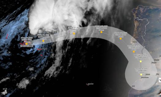 Proteção Civil regista 140 ocorrências no continente à passagem da tempestade Gabrielle
