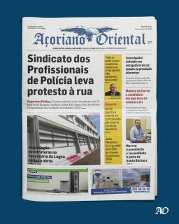 "Sindicato dos Profissionais de Polícia leva protesto à rua" é a manchete do Açoriano Oriental