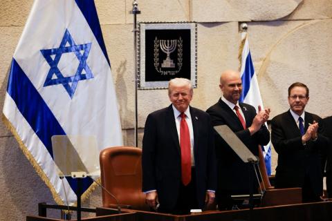 Trump pede paz sustentada e um perdão a Netanyahu