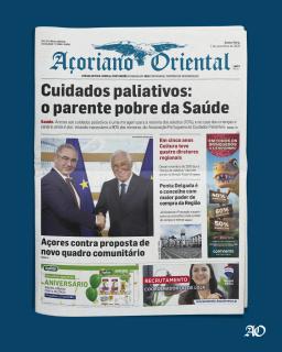 "Cuidados paliativos: o parente pobre da Saúde" é a manchete do Açoriano Oriental