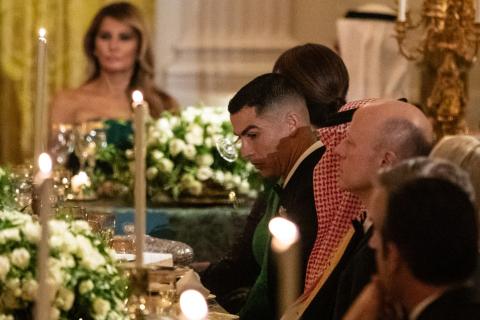Cristiano Ronaldo recebido por Donald Trump na Casa Branca