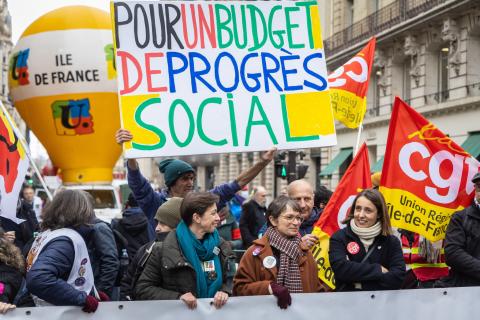 Greve contra austeridade enquanto Assembleia debate lei de orçamento