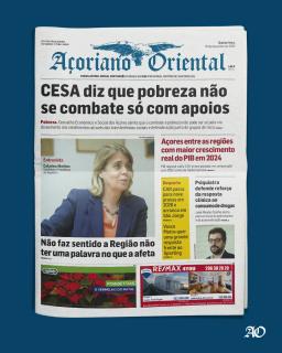 "CESA diz que pobreza não se combate só com apoios" é a manchete de hoje