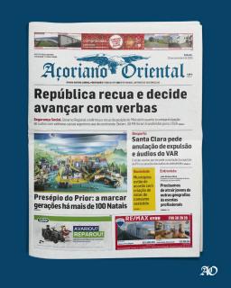 "República recua e decide avançar com verbas" é a manchete de hoje