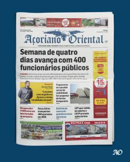 "Semana de quatro dias avança com 400 funcionários públicos" é a manchete do Açoriano Oriental