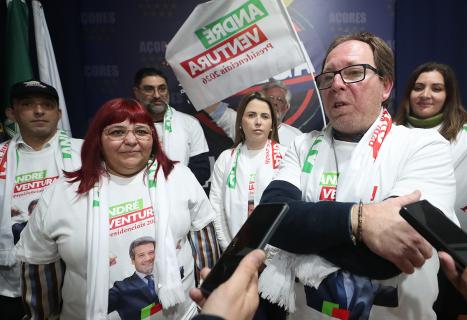 Líder do Chega/Açores pede que “toda a direita” apoie Ventura na segunda volta
