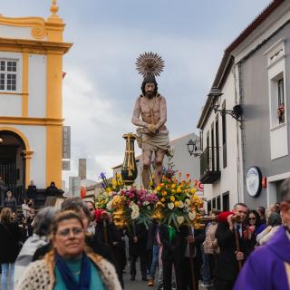 Procissão do Senhor Santo Cristo dos Terceiros na Ribeira Grande