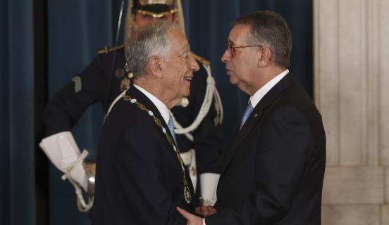 Seguro condecorou Marcelo com o grande-colar da Ordem da Liberdade