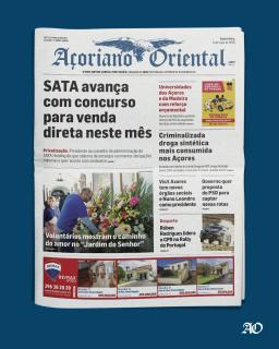 "SATA avança com concurso para venda direta neste mês" é a manchete do Açoriano Oriental