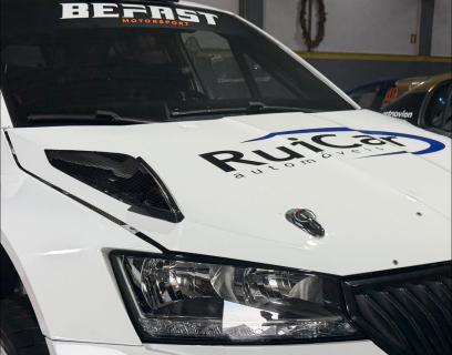 Rui Borges em Ponte de Lima de Skoda Fabia Rally2