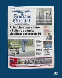 "Artur Lima lança aviso a Bolieiro e admite viabilizar governo do PS" é a manchete do Açoriano Oriental