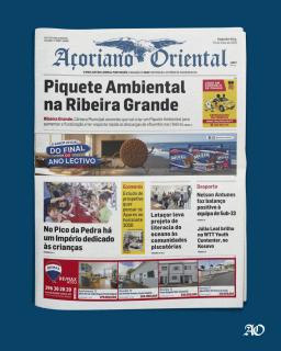 "Piquete Ambiental na Ribeira Grande" é a manchete do Açoriano Oriental