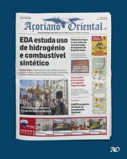 "EDA estuda uso de hidrogénio e combustível sintético" é a manchete do Açoriano Oriental