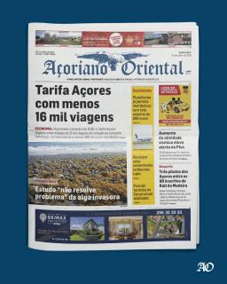 "Tarifa Açores com menos 16 mil viagens" é a manchete do Açoriano Oriental