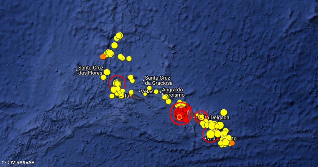 Perto de uma centena de réplicas desde o sismo de terça-feira 